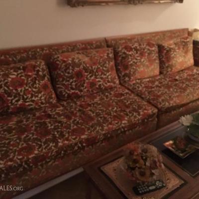2 pc vintage sofa
