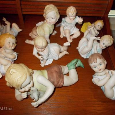 Bisque Victorian piano babies starting at $35-65