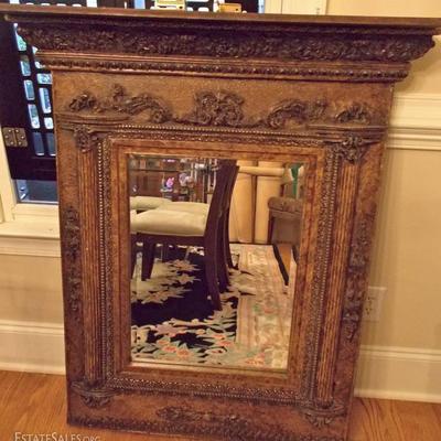 Beveled glass mirror with attachable top display shelf $250
36 X 45 1/2
