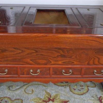 Japanese hibachi $400
3 copper lined compartment; 2 with wooden covers; 1 with glass
40 X 27 X 19