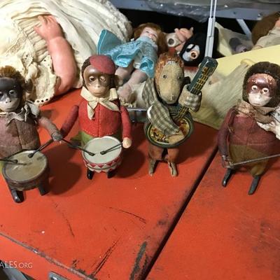 MADE IN GERMANY STAMPED TIN TOY MONKEY BAND