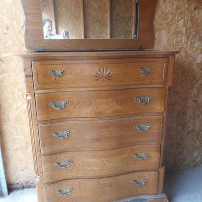 Chest of Drawers with Built in Jewelry Case