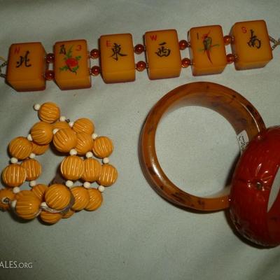 Yes we have 1920's bakelite jewelry.  Still popular among collectors.