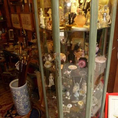 Perfume bottles and other cabinet pieces