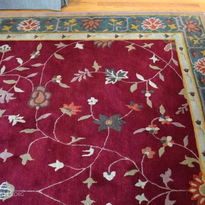 Tibetan rug, approximately 9 X 12