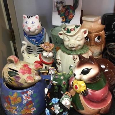 VINTAGE COOKIE JARS & CRAZY CATS!