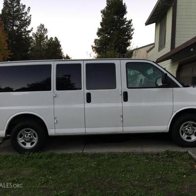 2004 Chevrolet Long Bed Van w/ $750 New Tires. New Battery. Cargo Area With Lighting & Electrical Outlets. Grated Panels behind the...