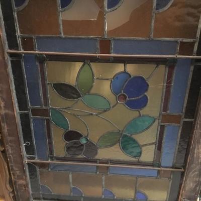 SEVERAL STAINED GLASS WINDOWS