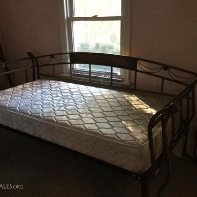 Iron daybed with mattress