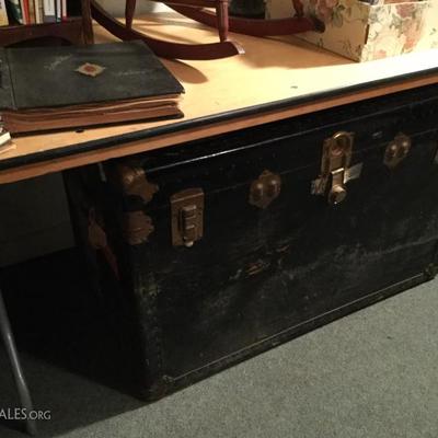 Antique steamer trunk...large