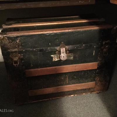 Antique steamer trunk
