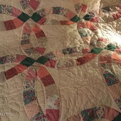 Vintage wedding ring quilt 