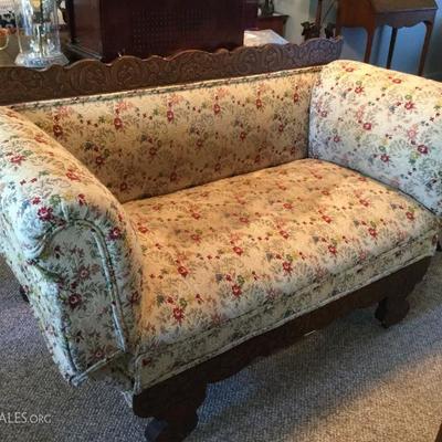 Antique drop side sofa 