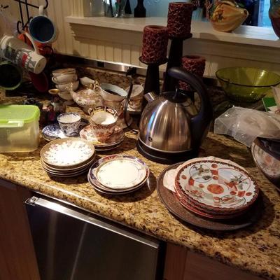 coffee pots and dishes