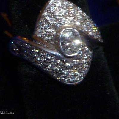 14K diamond ring