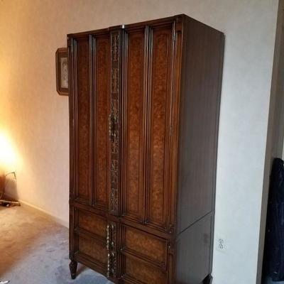 Matching mid-century armoire