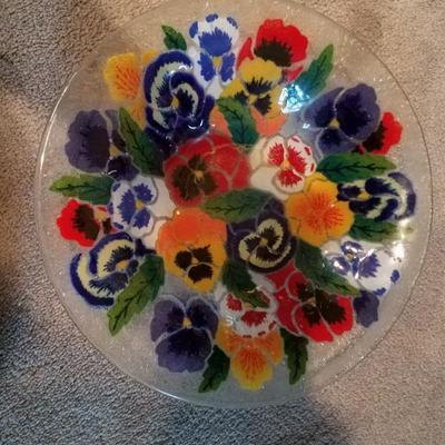 Art glass platter