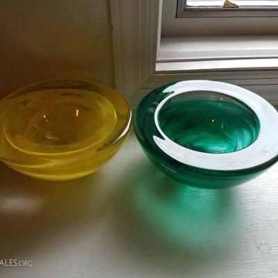 Kosta Boda glass bowls