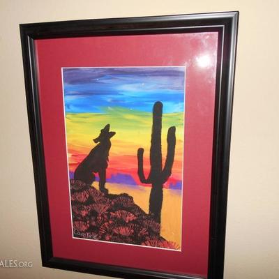 Many Southwest themed paintings