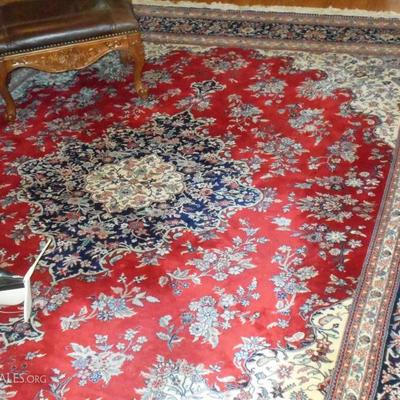 There are several fine rugs in various shapes and sizes