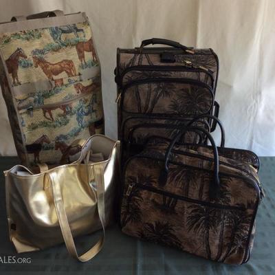 Lot # 4  -  4 Pieces miscellaneous luggage - $ 30.00