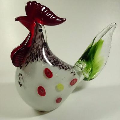 MURANO STYLE ART GLASS ROOSTER