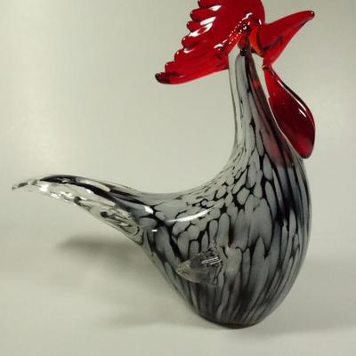 MURANO STYLE ART GLASS ROOSTER