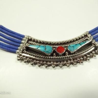 COLLECTION OF TURQUOISE, LAPIS, AND CORAL JEWELRY