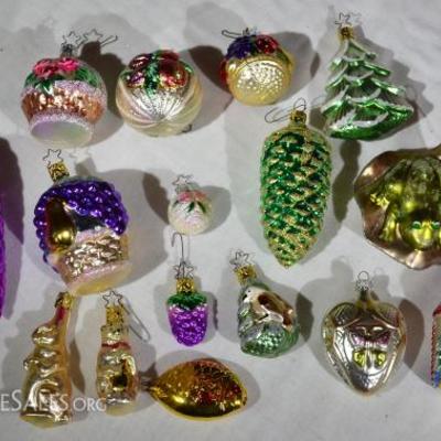 Vintage Christmas Blown Glass Ornaments