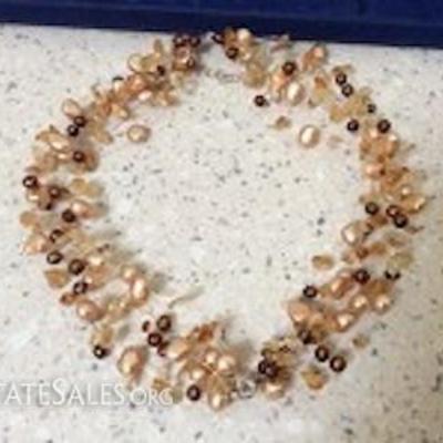 Camrose and Kross Jacqueline Kennedy Reproduction Floating Pearl Necklace