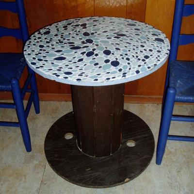 Spool Table and Chairs