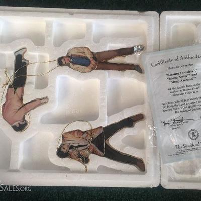 Elvis Presley Rockin' and Rollin' Christmas Ornaments with Swivel Hip Action