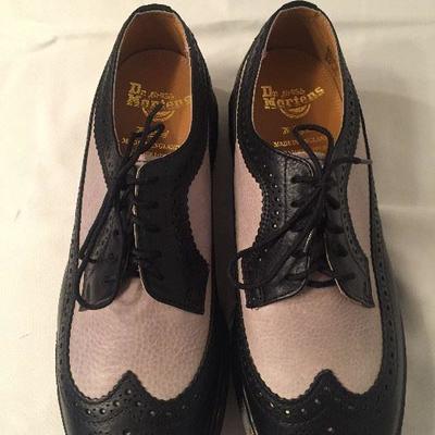 Dr. Martens - Black and Faintly Bison Full Brogue. Mens 9 Ladies 10
