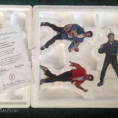 Elvis Presley Rockin' and Rollin' Christmas Ornaments with Swivel Hip Action