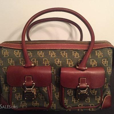 Authentic Dooney and Bourke Double Pocket Tote