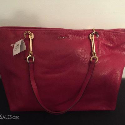 Authentic Coach Purse - Madison Leather East West Tote. NWT. 