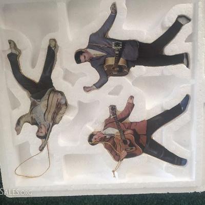 Elvis Presley Rockin' and Rollin' Christmas Ornaments with Swivel Hip Action