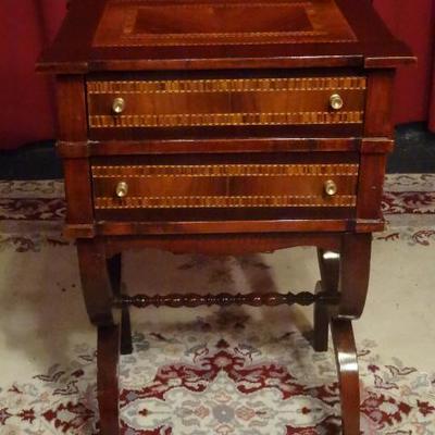 INLAID CHEST WITH 2 DRAWERS
