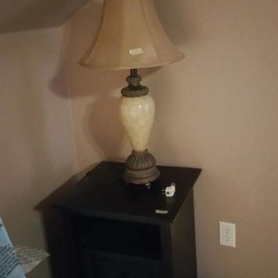 Lamp.  End Table.  Sold separately