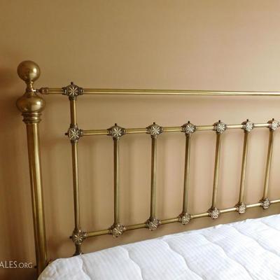 King size brass bed