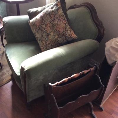 Late 1800's matching arm chairs.