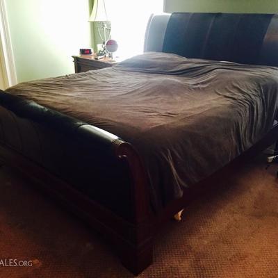 Designer custom made king size bed - frame only, stunning in person!