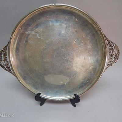 Sterling Silver Large Round Tray