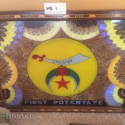 First Potentate Shriner Tray