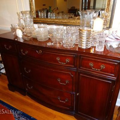 Antique Solid Mahogany Sideboard Buffet - Excellent Condition 
58