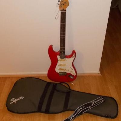 MMM014 Fender Stratocaster Guitar, Squier Case & More