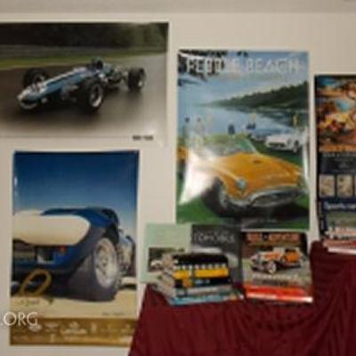 MMM006 Ultimate Classic Car Posters & Books Lot