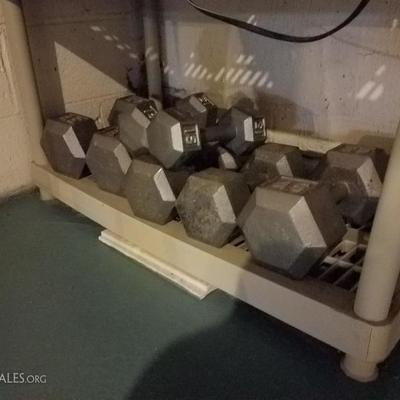 Full set of hand weights
