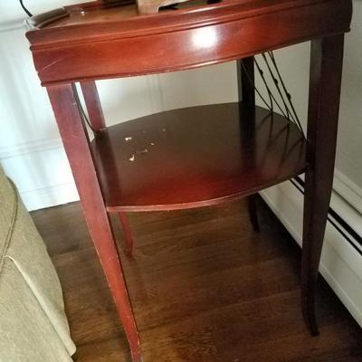 End table, one of a pair