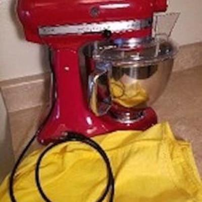 Red Artisan Kitchen Aid Mixer